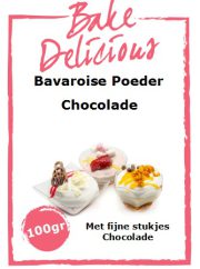 Bavaroise  Chocolade 100gr Met stukjes Chocolade.