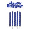 Blue Happy Birthday Candle Set