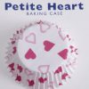 Petite Heart Baking Cups 60pk