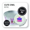 Cute Owls Decorative Foil Baking Cups Pk/30