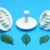 Veined Holly Leaf Plunger Ctr XX Lg 50mm