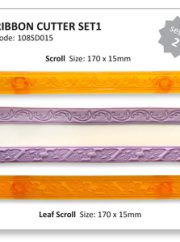 Ribbon Cutters (Scroll & Leaf Cutters) - Set of 2