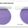 Fabric Texture & Floral Drape Rollers - Set of 2