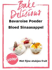 Bavaroise  Bloedsinaasappel 100gr Met stukjes fruit.