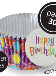 Bright Bubbles Decorative Foil Baking Cups Pk/30