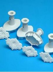 Creative Plaque Rose Rose Spray & Plain Set4