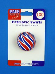Patriotic Swirls Mini 100pk
