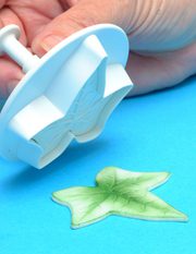 Veined Ivy Leaf Plunger Cutter Med