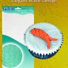 Elegant Wave Design Impression Mat