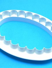 Plain Fluted Oval Plaque 165mm