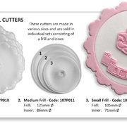 Medium Disc   Doily Frill Cutter - Set of 2