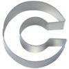 Letter C 6.5 cm st. steel