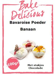 Bavaroise  Banaan 100gr Met stukjes Chocolade.