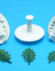 Veined Holly Leaf Plunger Ctr XX Lg 50mm
