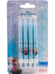 8 Frozen verjaardag kaarsjes 9 cm