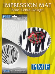 Bold Zebra Design Impression Mat
